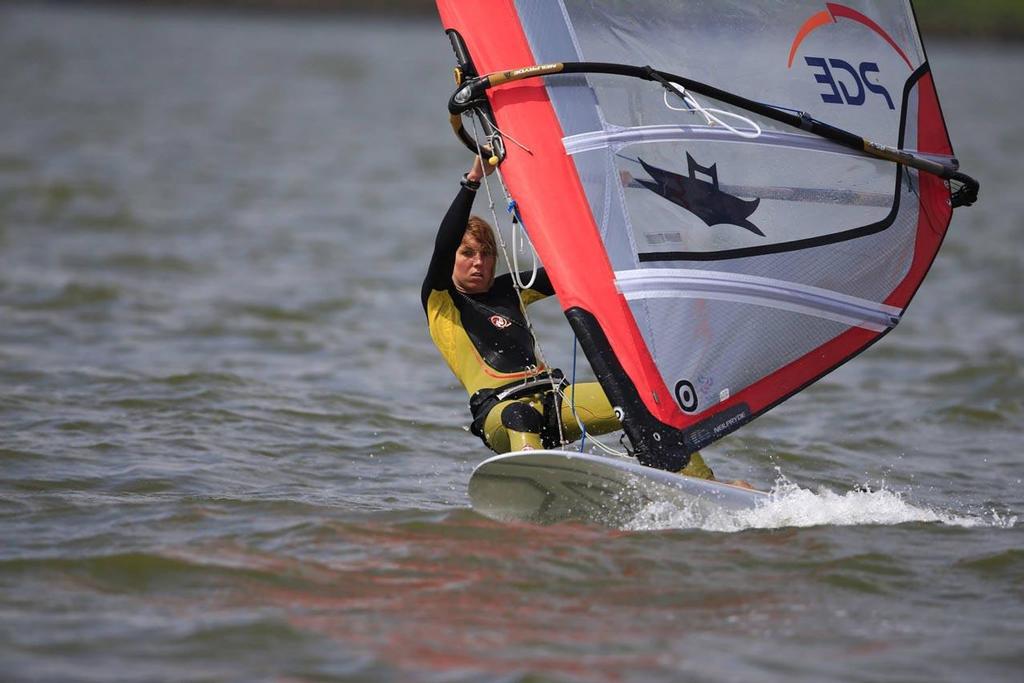 Zofia Klepacka claimed gold in the RSX Women's fleet at 2014 Delta Lloyd Regatta © Guilain Grenier